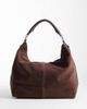 Free People Free People Suzie suede slouchy tote in espresso-Brown - 1