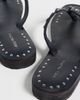 Free People Free People Tide Flip Flops Black Leather - 4