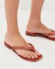 Free People Free People Tide Flip Flops Rust Leather - 3