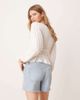 Free People Free People tie-front jersey blouse in ivory-White - 2