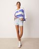 Free People Free People tippie mid-rise denim shorts in babalon blue - 1