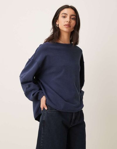 Free People Free People Total Eclipse tee in deeper iris-Navy