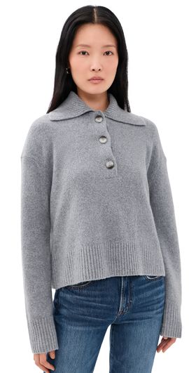 Free People Free People Trading Up Polo Grey Heather