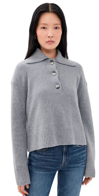 Free People Free People Trading Up Polo Grey Heather