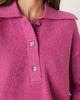 Free People Free People trading up polo knit in magenta haze-pink - 2