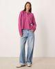 Free People Free People trading up polo knit in magenta haze-pink - 3