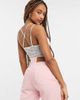 Free People Free People v-neck cami top in neutral-White - 3