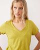 Free People Free People v-neck take 2 t-shirt in warm olive-Green - 1