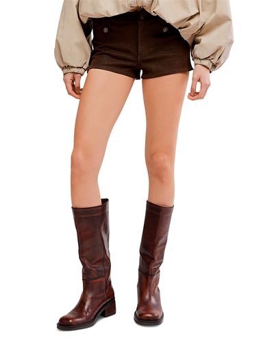 Free People Free People Vagabond Faux Suede Shorts