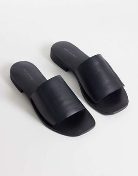 Free People Free People verona slide sandals in black