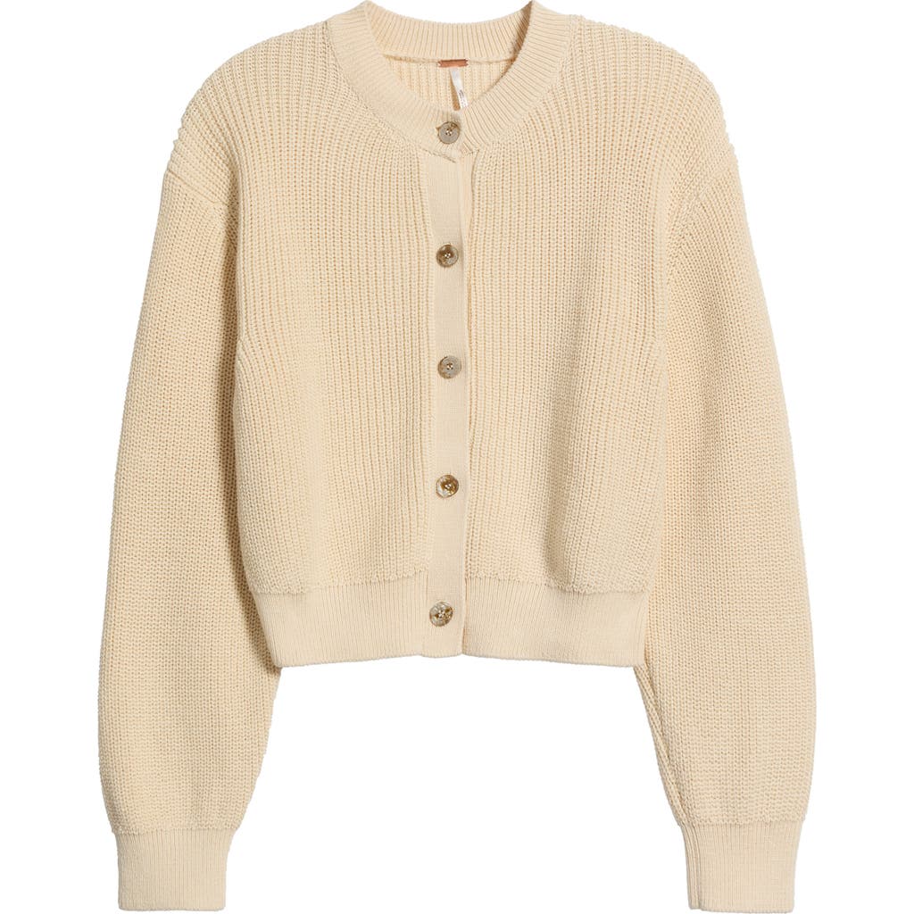 Free People Free People Vienna Rib Button Front Cardigan