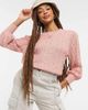 Free People Free People Villa cable sweater in pink - 3