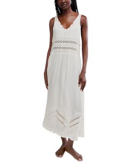 Free People Free People Voile And Lace Sleeveless Midi Dress
