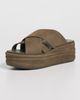Free People Free People Wanderbay Flatform Sandals Olive - 2