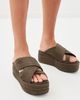 Free People Free People Wanderbay Flatform Sandals Olive - 3