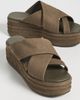 Free People Free People Wanderbay Flatform Sandals Olive - 5