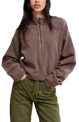 Free People Free People We The Free Celeste Quarter-Zip Pullover