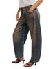 Free People Free People We The Free Good Luck Mid Rise Barrel Jeans in Lost - 4