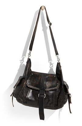 Free People Free People We The Free Leigh Distressed Leather Hobo Bag