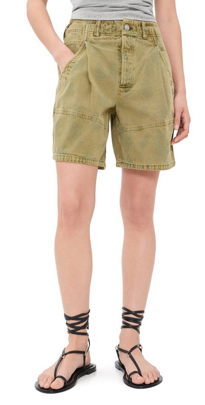 Free People Free People Wild Rebel Shorts Outlaw Taupe