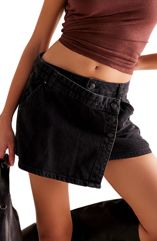 Free People Free People Wynne Wrap Denim Miniskirt