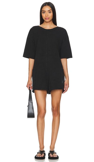 Free People Free People X FP Movement Hot Shot Tee Romper In Black