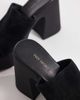 Free People Free People Zoe platform sandals in black tide suede - 2