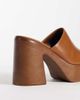 Free People Free People Zoe platform sandals in chestnut leather-Brown - 3