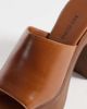 Free People Free People Zoe platform sandals in chestnut leather-Brown - 4