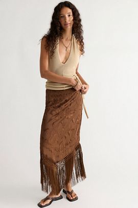 Free People Fringe Element Midi Skirt