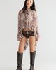 Free People Full Sleeve Frill Printed Blouse - 3