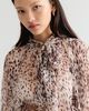Free People Full Sleeve Frill Printed Blouse - 4