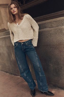 Free People Heartland Cotton Pullover