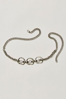Free People Imperfect Pearl Chain Belt