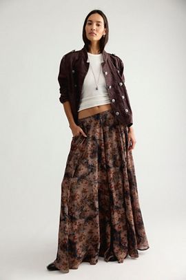 Free People Ives Printed Maxi Skirt