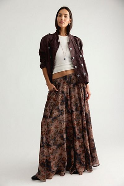 Free People Ives Printed Maxi Skirt