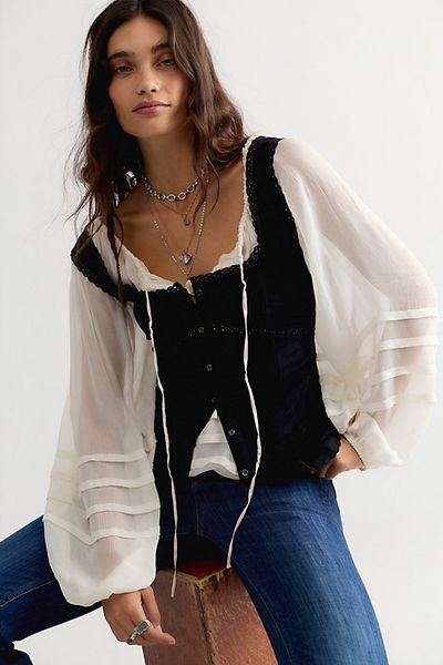 Free People Jennie Corduroy Top