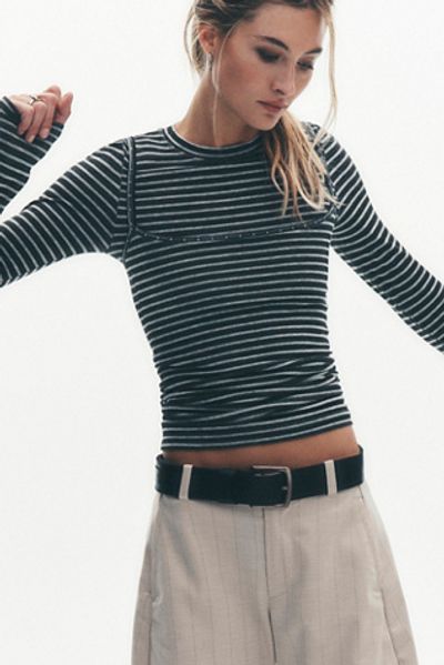 Free People Just Enough Stripe Cami