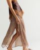 Free People Karis Crinkle Midi Skirt - 1