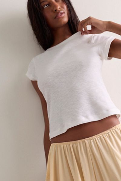 Free People Keeping It Light Ribbed Baby Tee