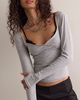 Free People Keeping It Light Ribbed Wrap Top - 4