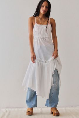 Free People Key to My Heart Midi Slip