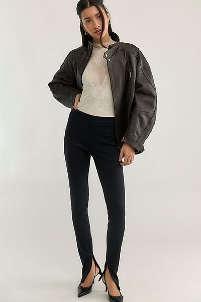 Free People Kimmie Slim Knit Pull-On Pants