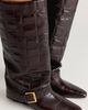 Free People Kismet Croc Tall Boots - 2