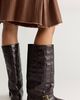 Free People Kismet Croc Tall Boots - 4