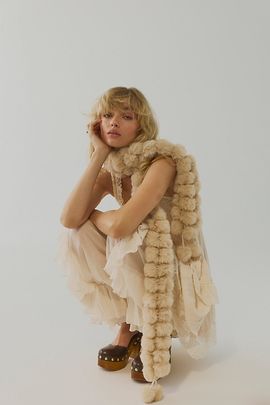 Free People Kiss Kiss Pom Scarf