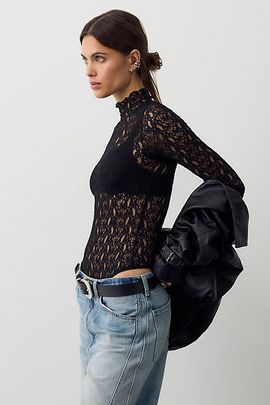 Free People Lacey Talk Bodysuit