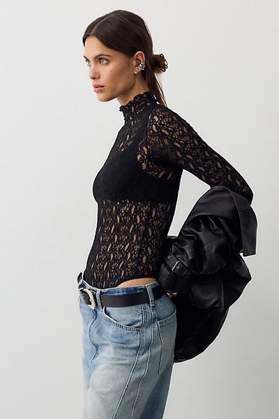 Free People Lacey Talk Bodysuit