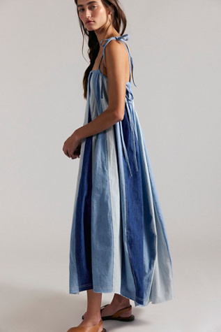 free people denim maxi dress FP Movement Women's Mad Love Denim Midi Dress, Blue, XL at Amazon Women's Clothing store