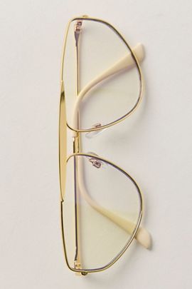 Free People Linden Aviator Blue Light Glasses